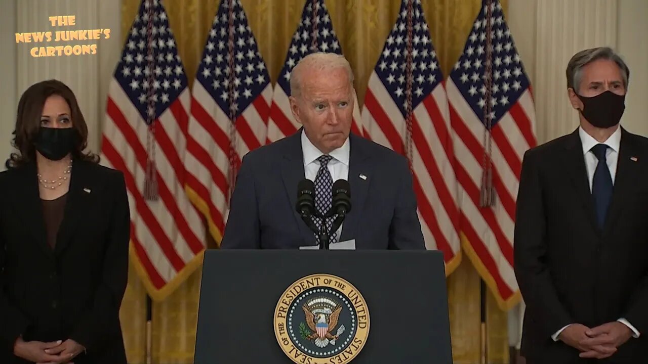 Biden ends up his short press-conference after unexpected follow up question.
