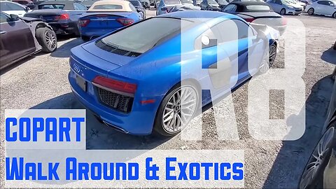 Copart Walk Around R8, Ferrari, Police Cars and More