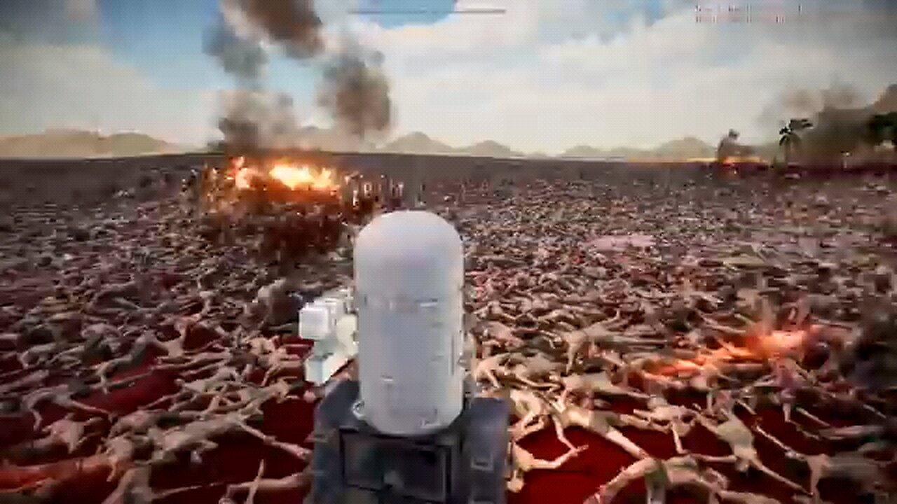 Who is the win ?; one lakh zombies vs one automatically machine gun..