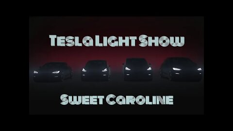 Tesla Model Y Light Show - Sweet Caroline - Neil Diamond