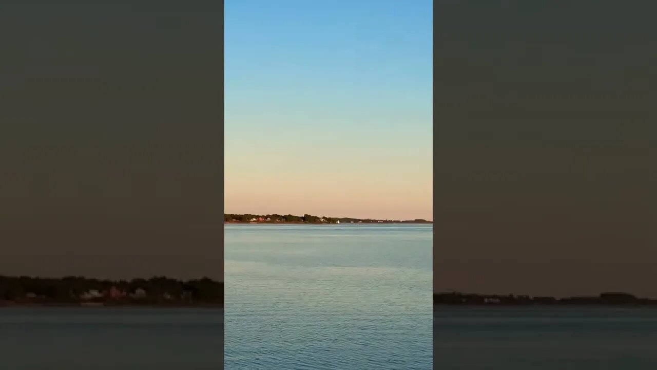 Views across Charlottetown at sunset