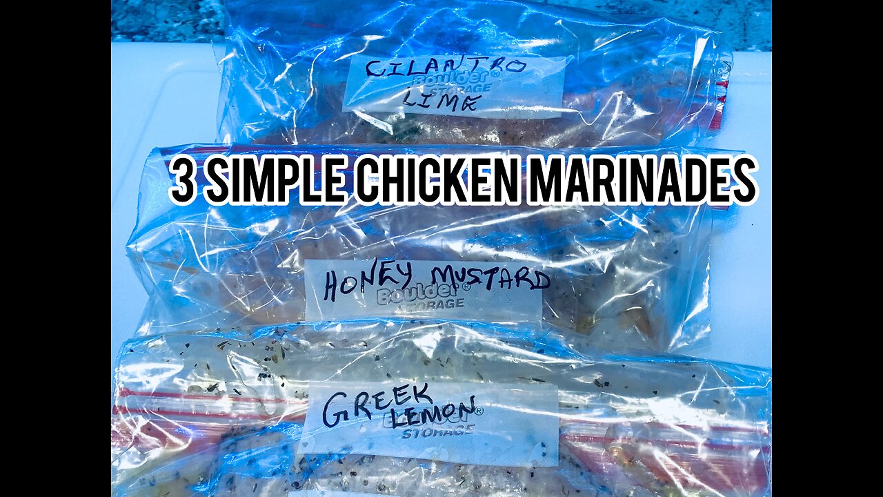 3 Simple Chicken Marinades Recipe