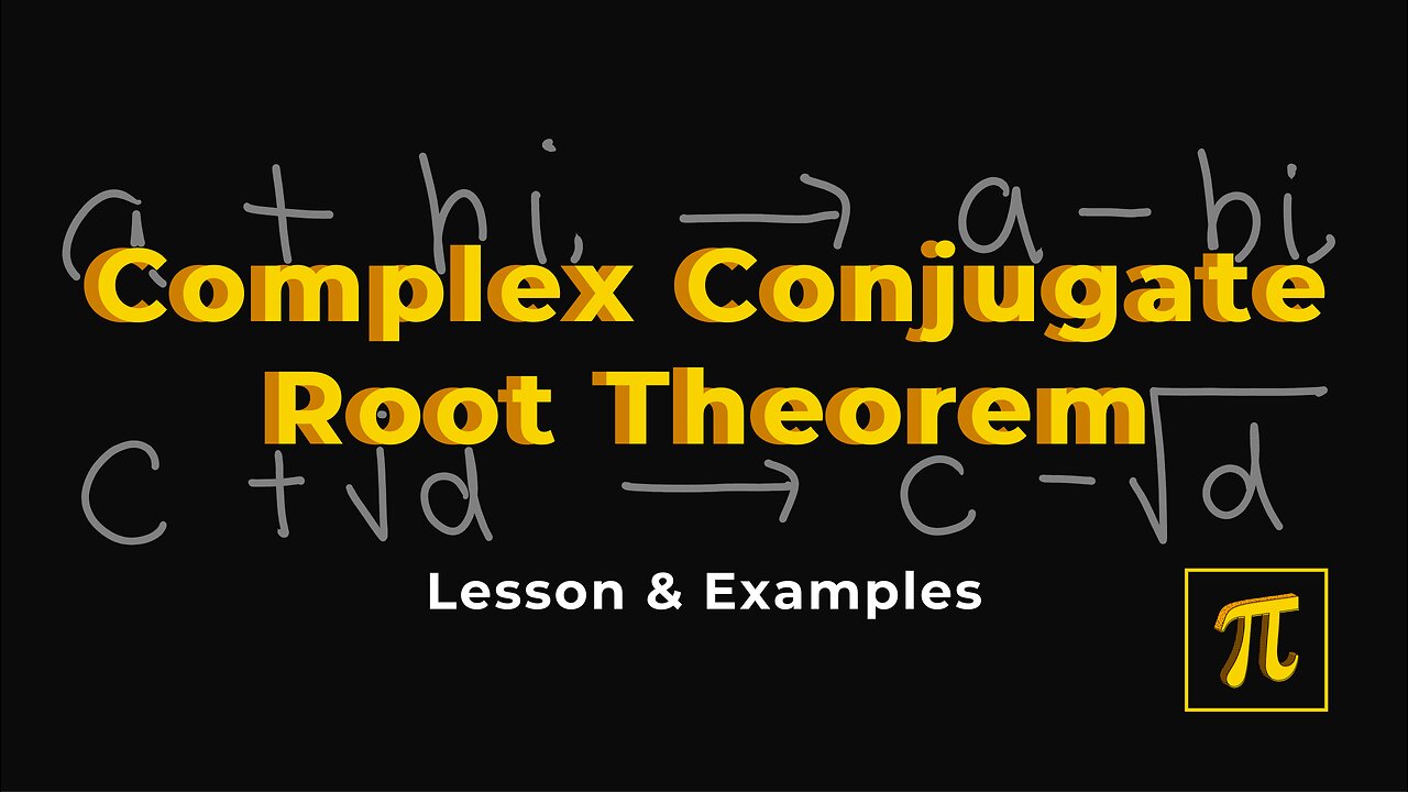 How to find the equation given COMPLEX ROOTS ? - Complex Conjugate Theorem