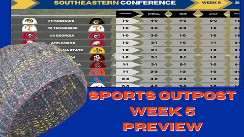 SEC Week 5 Preview & Standings-Roady Style