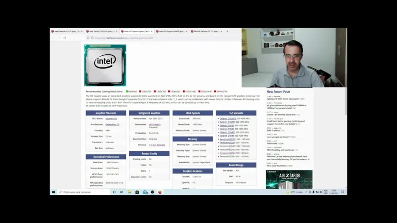 Trocar o Pentium G3250 por um Xeon E3 1225 v3, mais poder de CPU e GPU sem placa de vídeo dedicada.