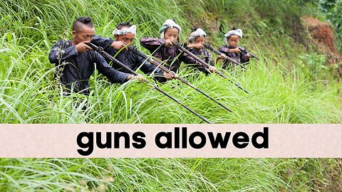 GUNS ALLOWED HERE IN CHINA