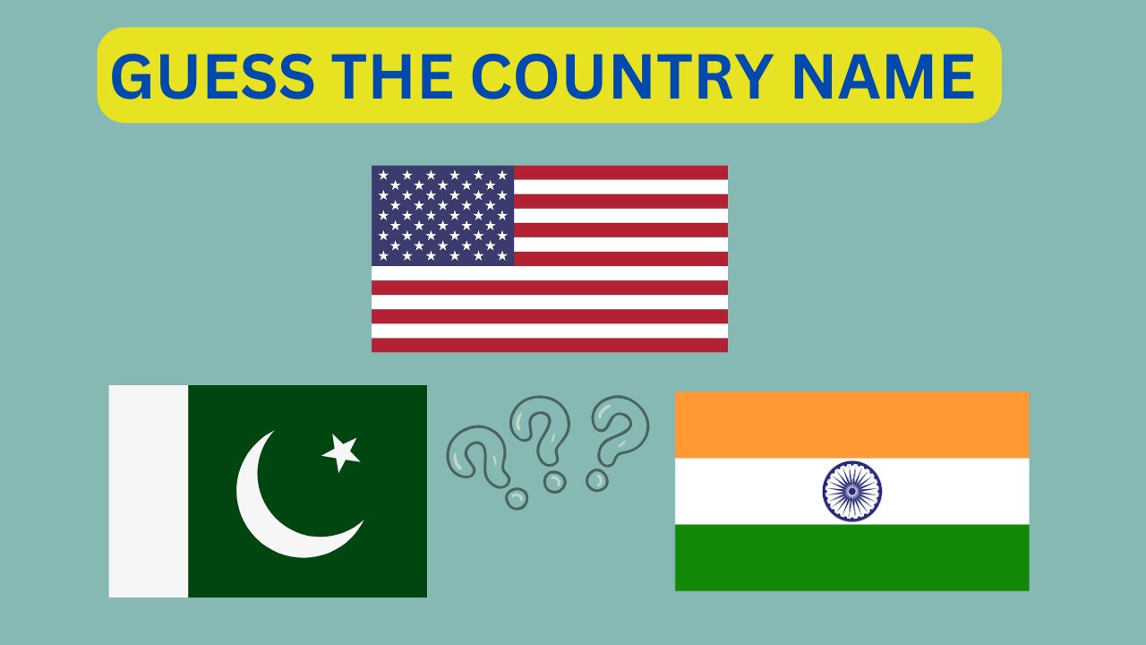 GUESS THE COUNTRY NAME BY FLAG || Flag Challenge ||