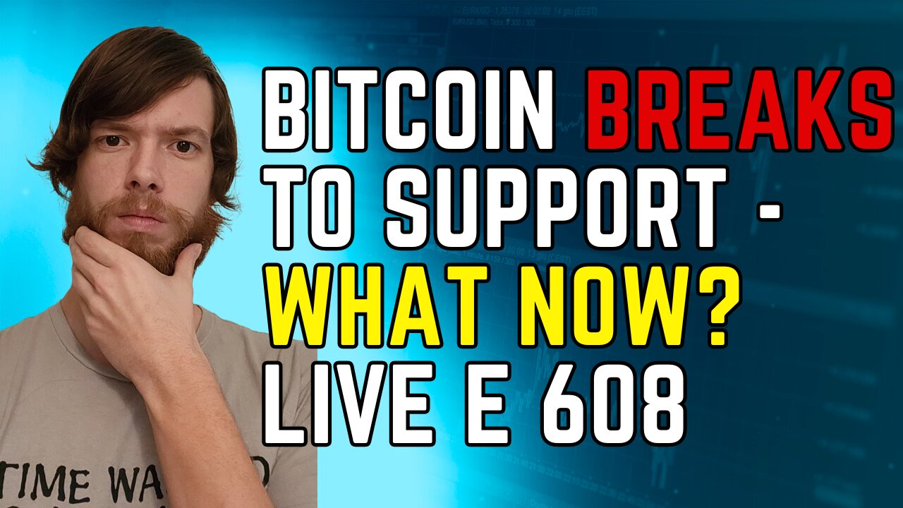 Bitcoin Breaks To Support - What Now? LIVE E 608 #crypto #grt #xrp #algo #ankr #btc #crypto