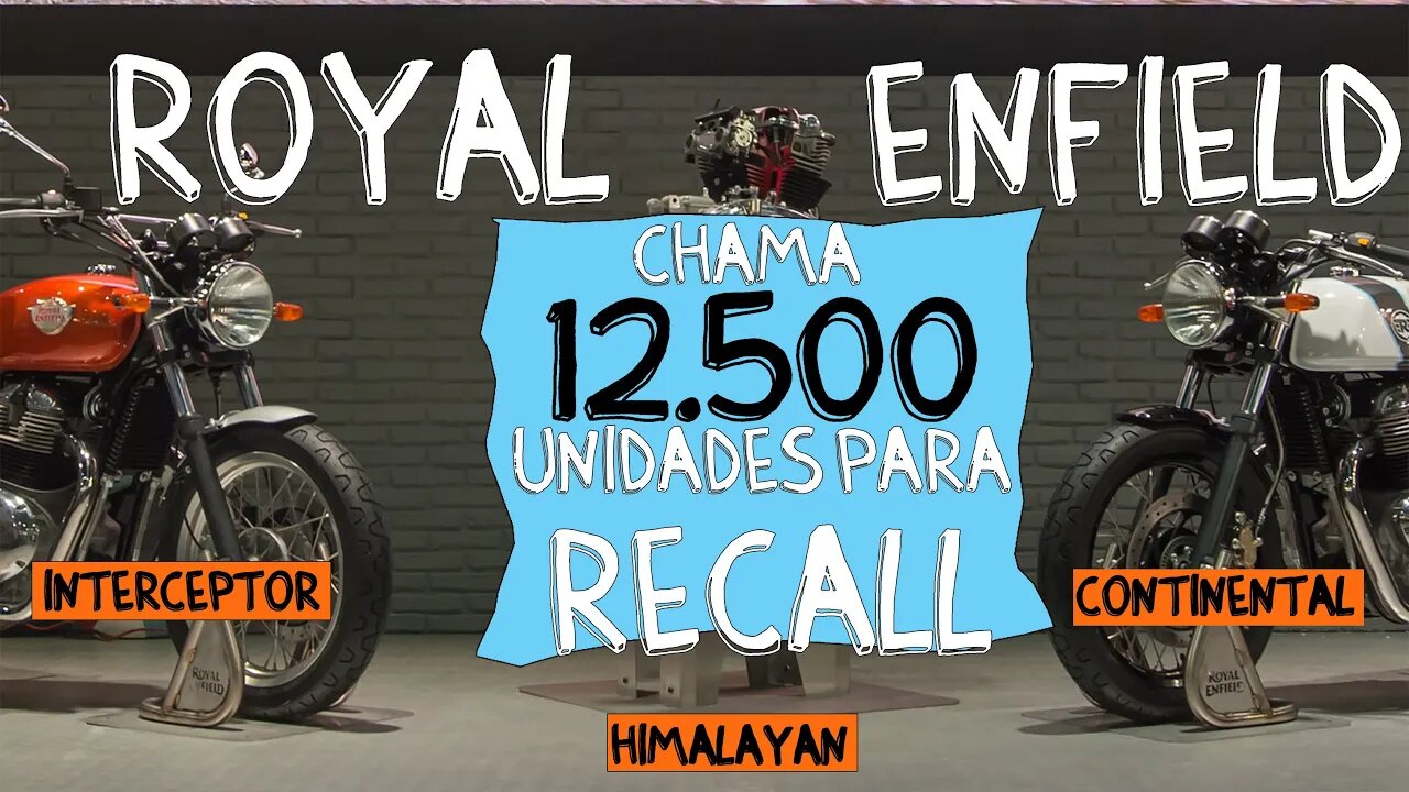 Recall Royal Enfield Chama 12.500 proprietários para troca da pinça de freio