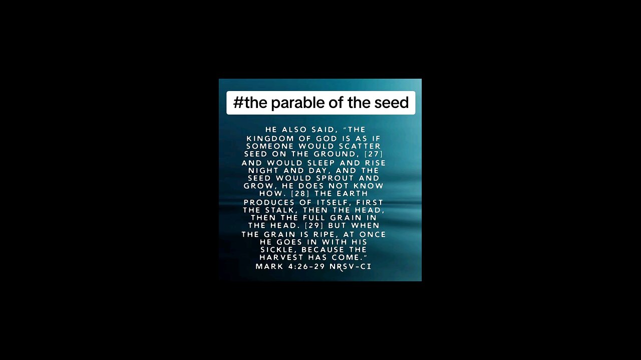 the parable of the seed #bibleverse #biblebuild #biblia #bibleverseoftheday♥️💚💙💜🧡💛