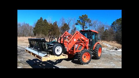 Delivery of the SR3 Skid steer/CTL attachment & some thoughts on building way back off the road...