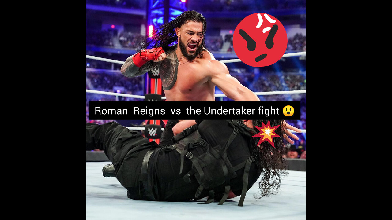 Roman Reigns vs the Undertaker fight 😮💪