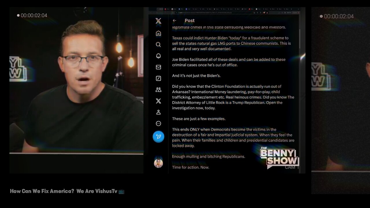 The Benny Johnson Show: How Can We Fix America? #VishusTv 📺