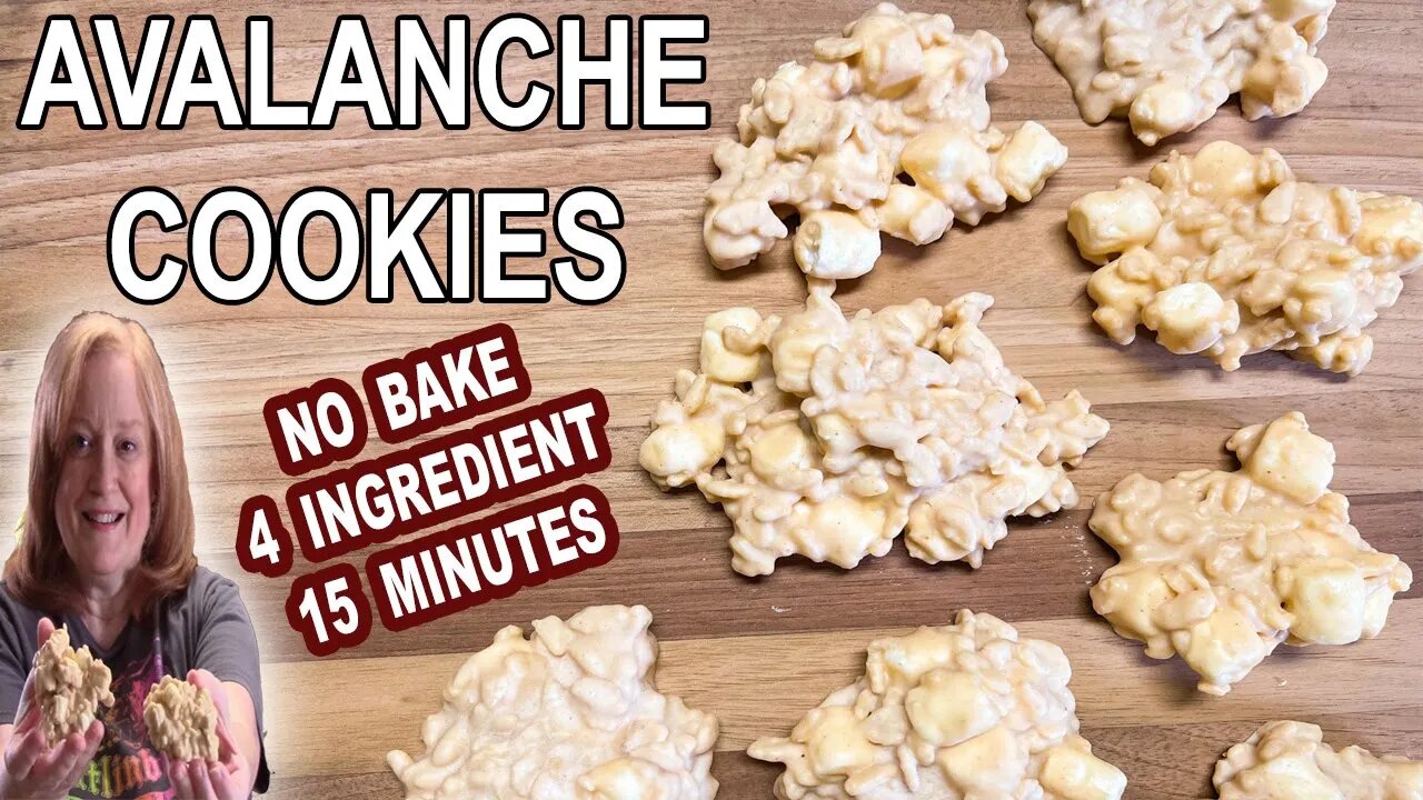 AVALANCHE COOKIES, 4 Ingredient, No Bake Cookie Recipe