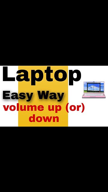 LAPTOP valume up and down easy shortcut way by | BubbleFeed | Video 1.0