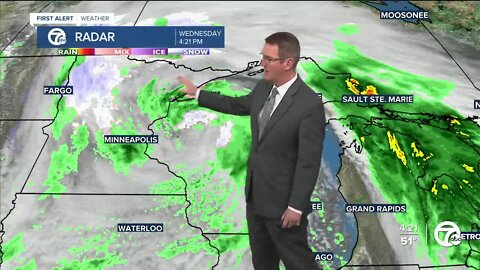 Rain ends this evening