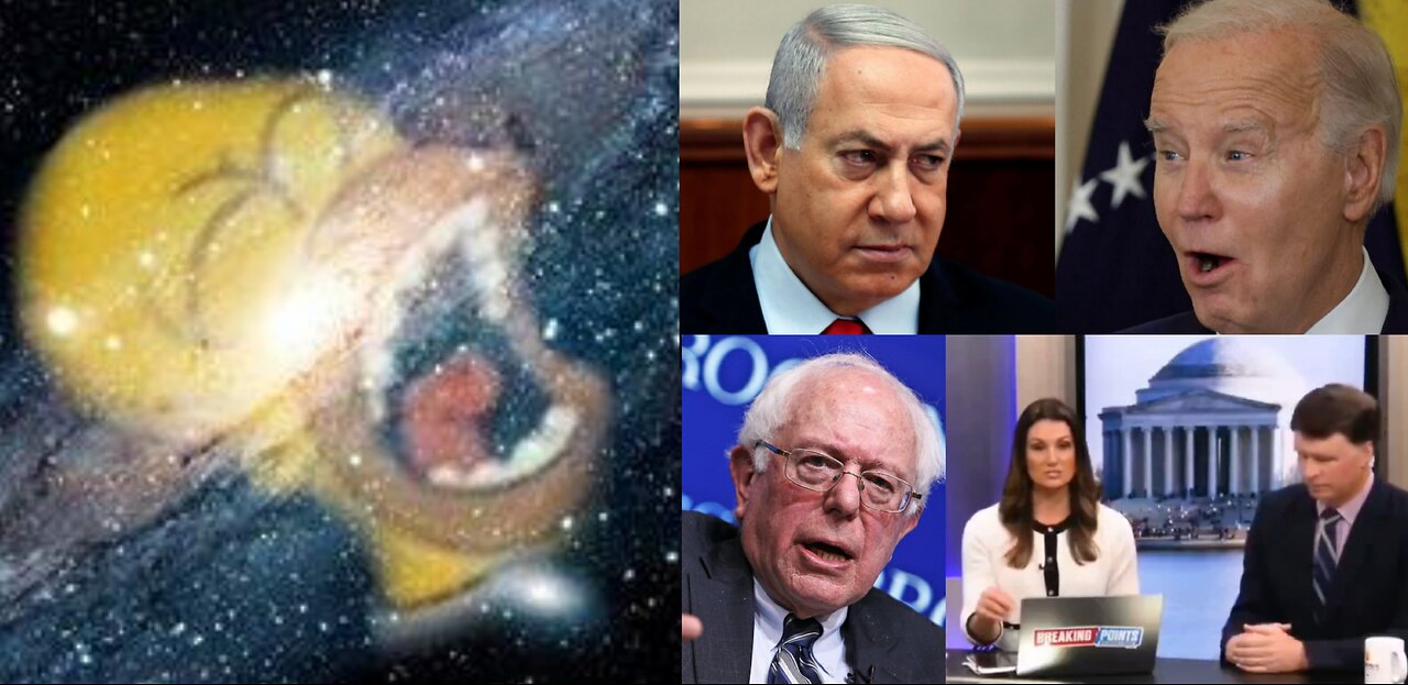 Biden Bending Over Netanyahu, Bernie/Grim/Kyrstal For Biden, CNN Pressured By Protests