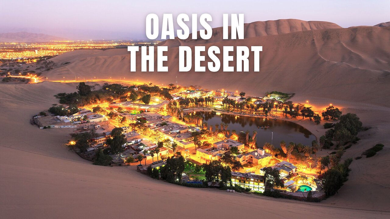 Oasis in the Desert #urban #music #adventure #travelmusic #huacachina #oasis