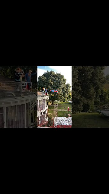 Spider-Man Jumps off a roof IRL