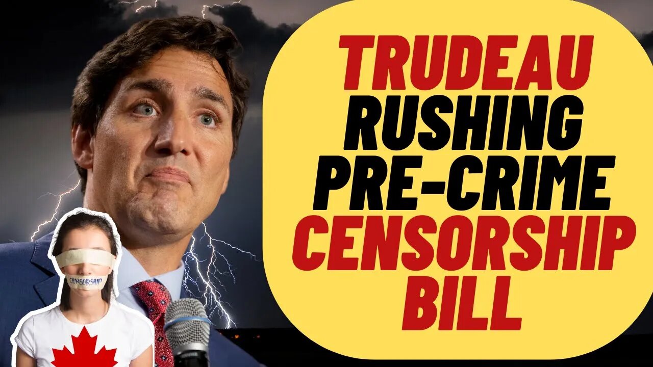 TRUDEAU Liberals To Rush Internet Censorship Bill, Pre-Crime In Canada