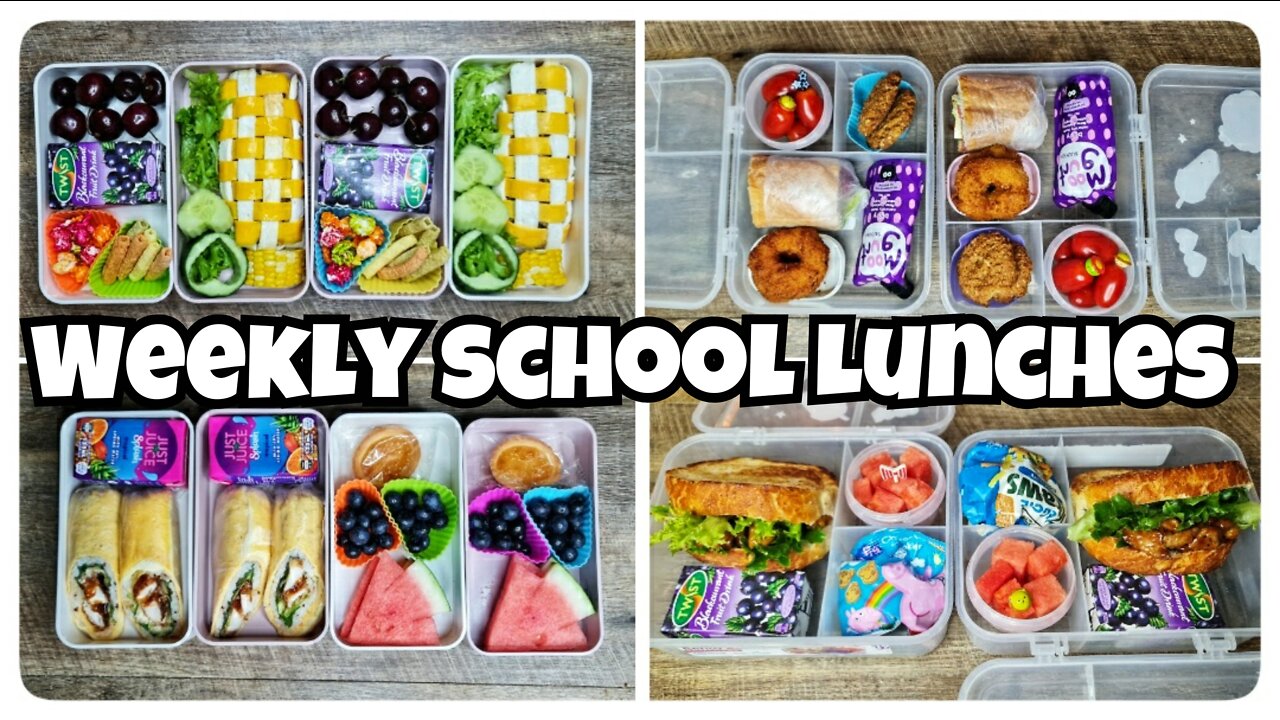 🍱WEEKLY SCHOOL LUNCH IDEAS :: Healthy and Yummy Bento Box