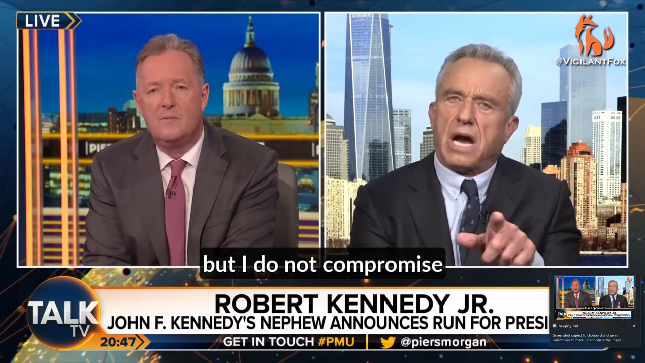 RFK Jr. Makes Piers Morgan Look Like an Elitist Prick: "I Talk to People Who Don't Agree With Me"