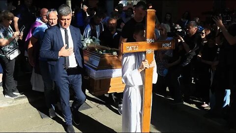 Ispraćaj Mateja Periša u crkvi Svetog Antuna Padovanskog u Beogradu