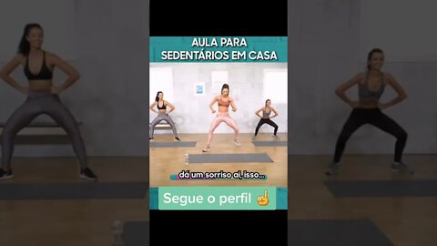 AULA PARA SEDENTÁRIOS EM CASA #Shorts