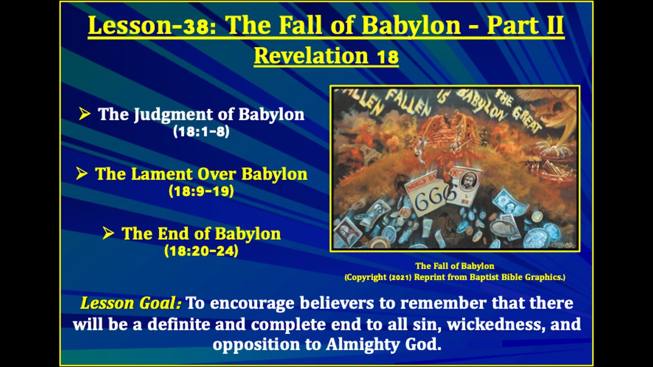 Revelation Lesson-38: The Fall of Babylon - Part II