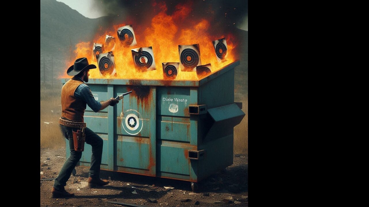 Cowboy 2-gun dumpster fire stage