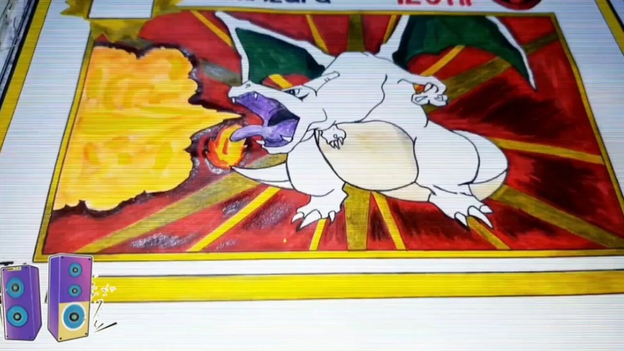 Drawing Charlzard From Pokemon