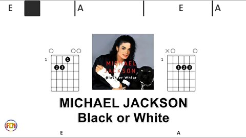 MICHAEL JACKSON Black or White - (Chords & Lyrics like a Karaoke) HD