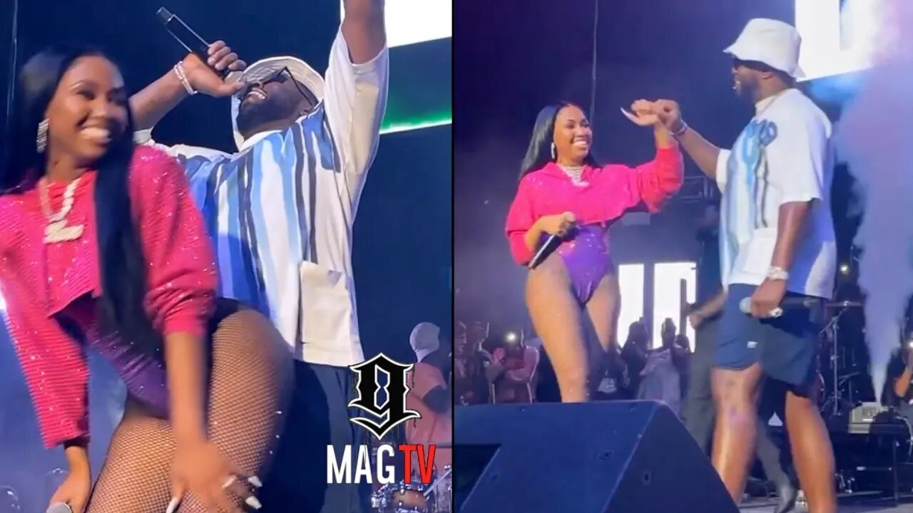 Diddy Pops Out At Yung Miami's Jacksonville Concert! 😘