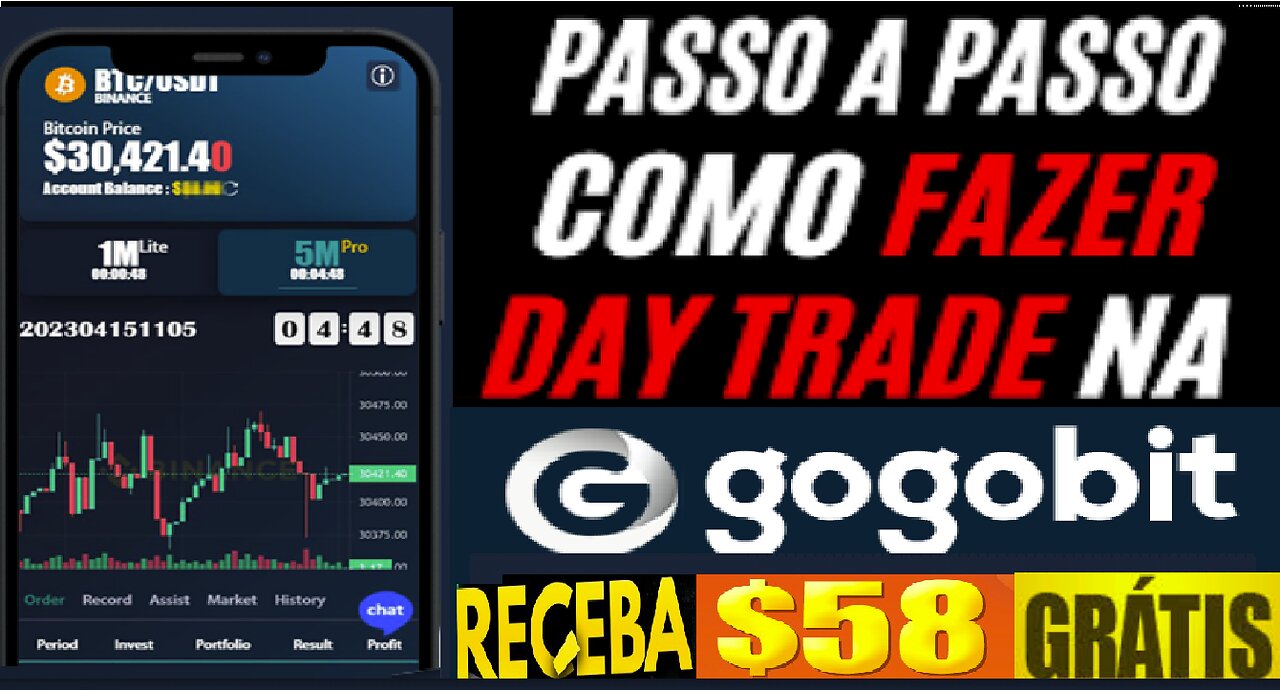 📢 GOGOBIT Empresa de Trade | Receba $58 de Bônus para testar e seus lucros pode fazer saque