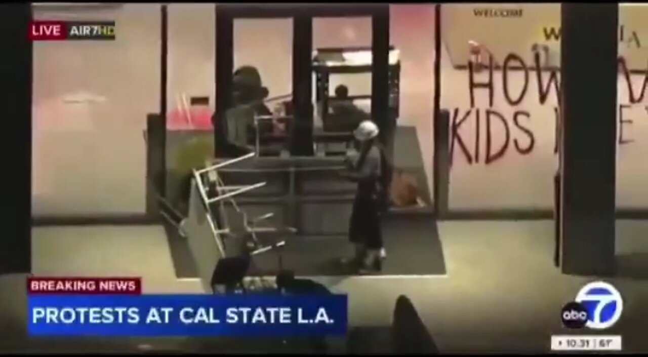 Pro Hamas protesters take Cal State LA President hostage, WHERE THE HELL IS MAYOR KAREN BASS?