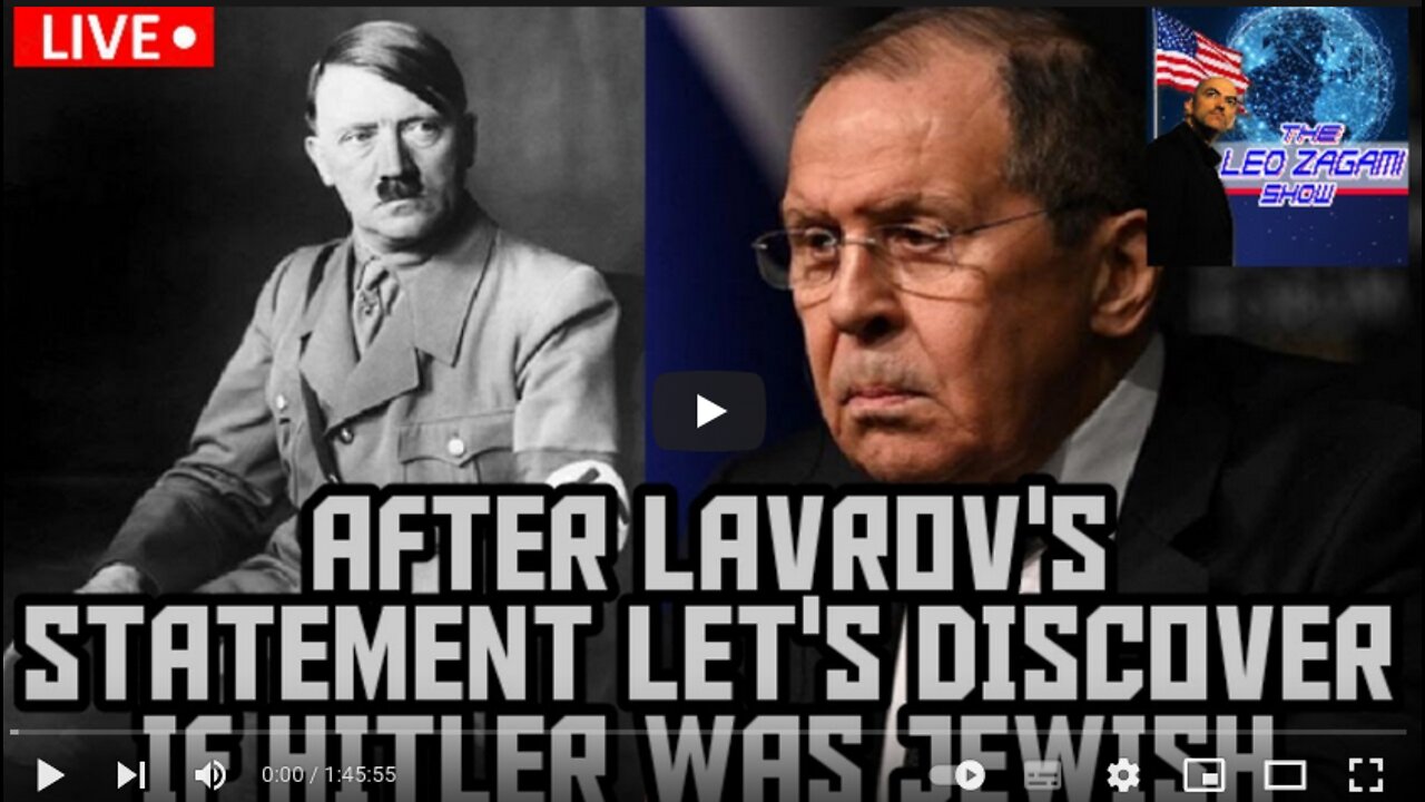 AFTER LAVROV'S STATEMENT LET'S DISCOVER IF HITLER WAS JEWISH