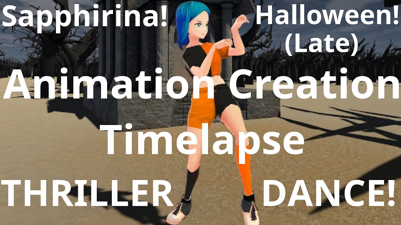 Anime Girl [Thriller Dancing] [Late for Halloween] [Animation Creation Timelapse] [Part 1] #dance