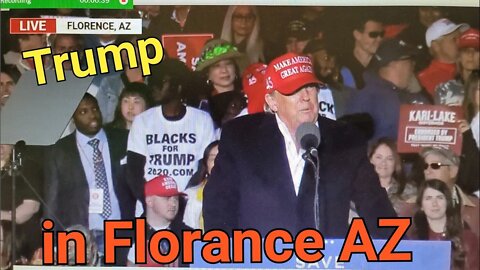 Trump speaks at Save America Rally in Az.