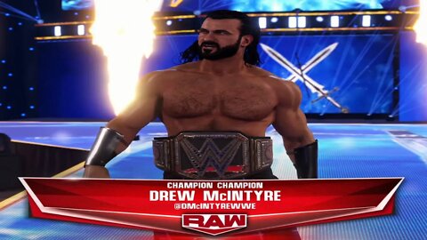 Drew McIntyre Entrance WWE 2k22