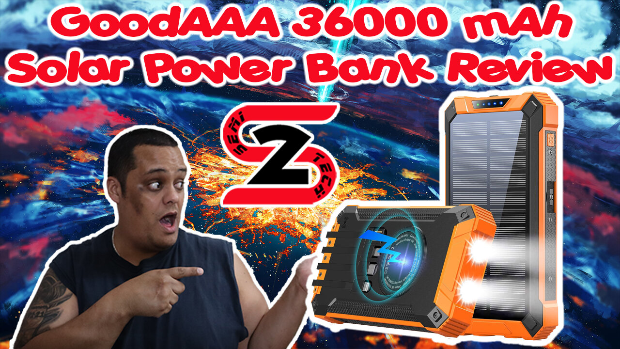 GoodAAA 36000 mAh Solar Power Bank Review - Must Have!