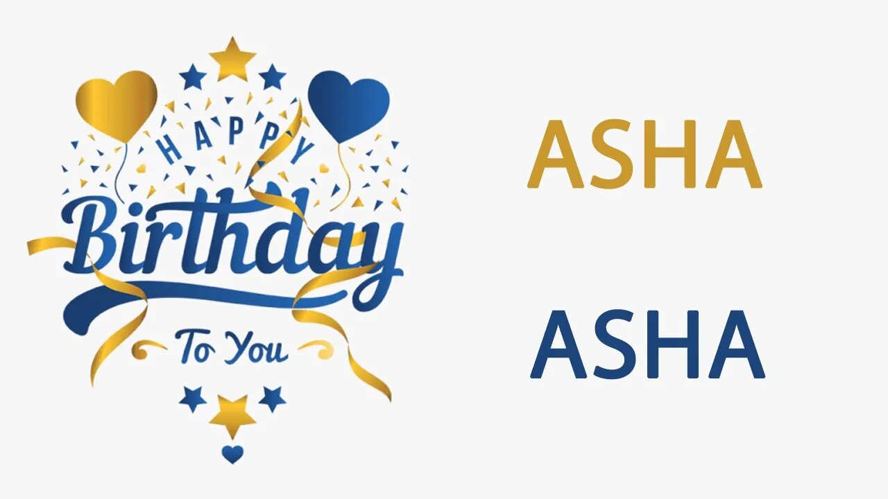 Happy Birthday to Asha - Hindi Birthday Wish From Birthday Bash