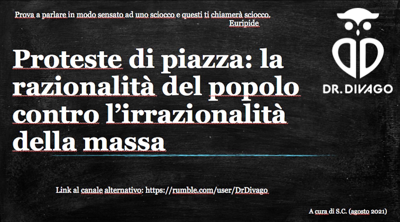 Proteste di piazza: la razionalità del popolo.