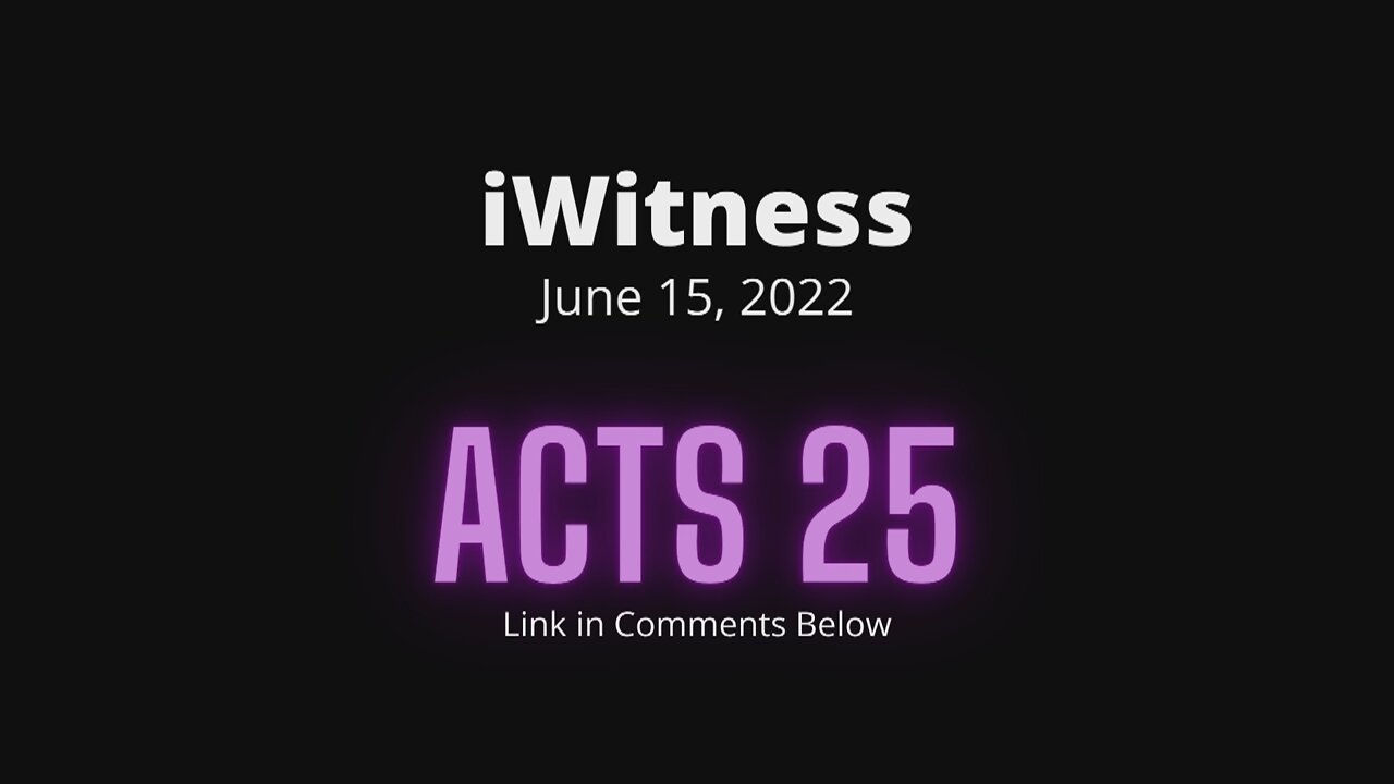 Acts 25 Read Discuss