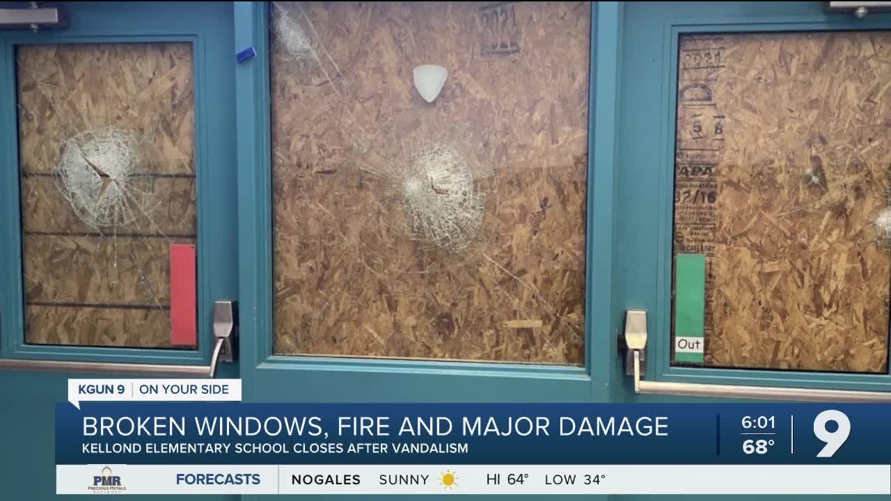 Fire and vandalism at another eastside school