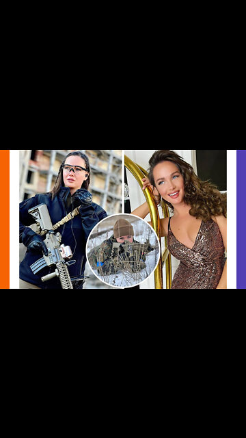 Miss Ukraine Pretends To Take Up Arms