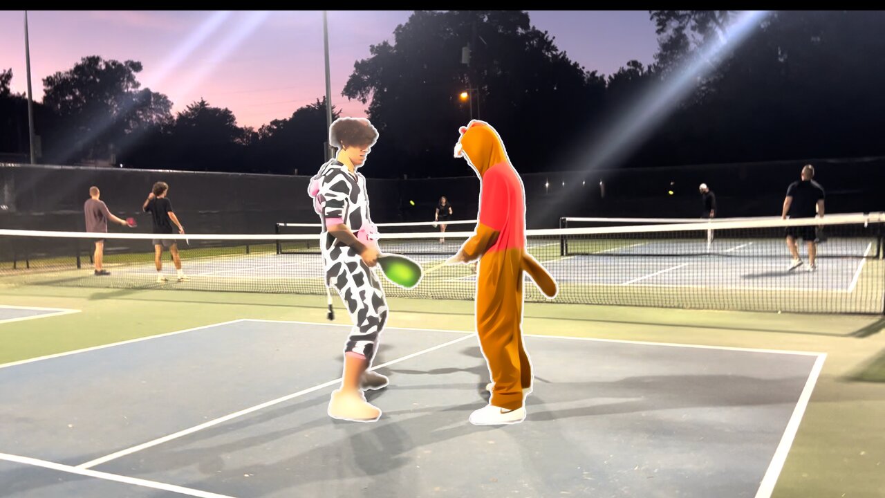 Wearing Onesies to Pickleball!