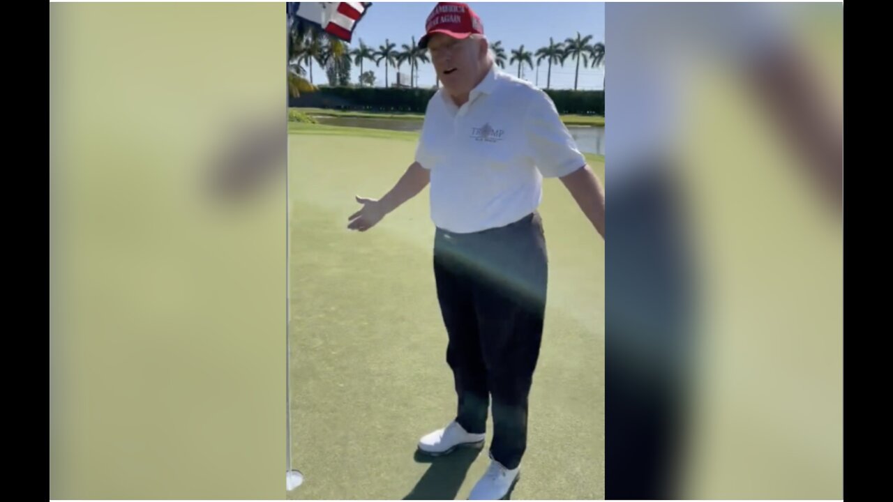 President Trump Hits Hole In One On 180 Yard Hole: