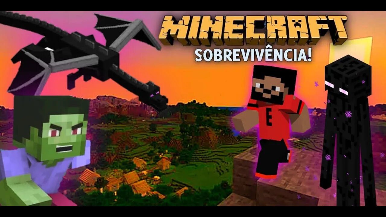 MINECRAFT:achando vacas pra fazenda - Sobrevivência #3