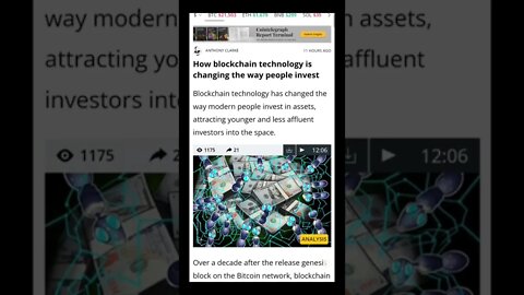 How Blockchain Technology Is Changing The Way People Invest #cryptomash @AltcoinDaily @BitBoyCrypto