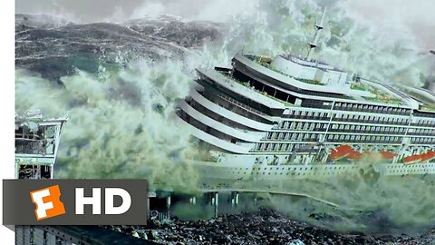 San Andreas (2015) - Tsunami Scene - Pure Action [4K]